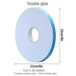 Buy pe-double-glue Non-Self-Adhesive 3D Wall Sticker