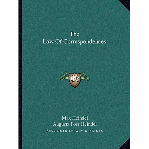 The Law Of Correspondences - Paperback