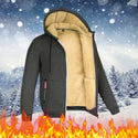 Winter Lambswool Coats Zipper Hoodies Thicken Warm Jackets Long Sleeve Sweatshirts Casual Sports Fleece Black Hooded Coats
