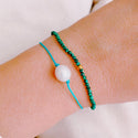 Genuine Pearl Color Dream Bracelet Set of 2