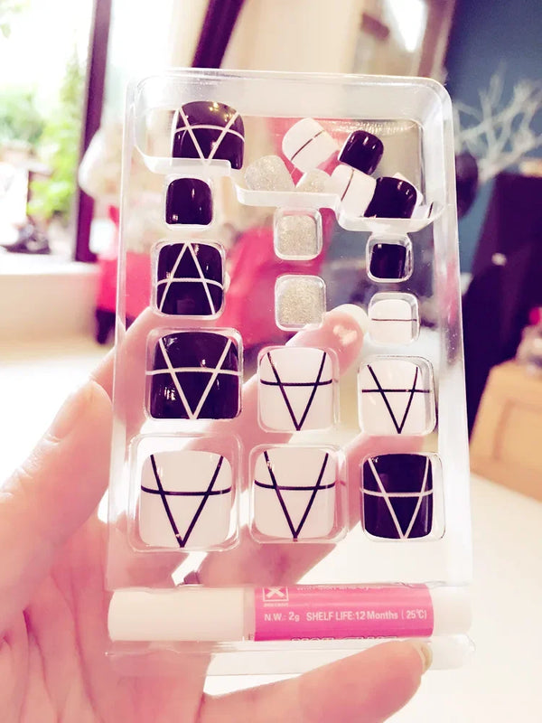 Pro Artificial Acrylic Toe False Nails