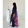 Floral Print Muslim Trench Coat - Modest Commuter Jacket Cape Robe(MOA212)