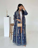 Floral Print Muslim Trench Coat - Modest Commuter Jacket Cape Robe(MOA212)