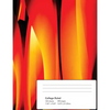 Abstract Flames Composition Notebook: College Ruled 100 Sheets/200 Pages 7.44x9.69 - Paperback