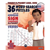 36 Word Search Puzzles with the American Sign Language Alphabet: Cool Kids Volume 02: Verbs - Paperback
