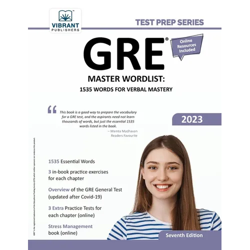 GRE Master Wordlist: 1535 Words for Verbal Mastery - Paperback