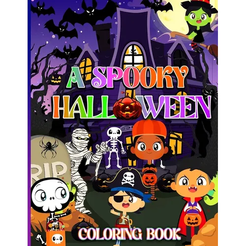 A Spooky Halloween Coloring Book - Paperback