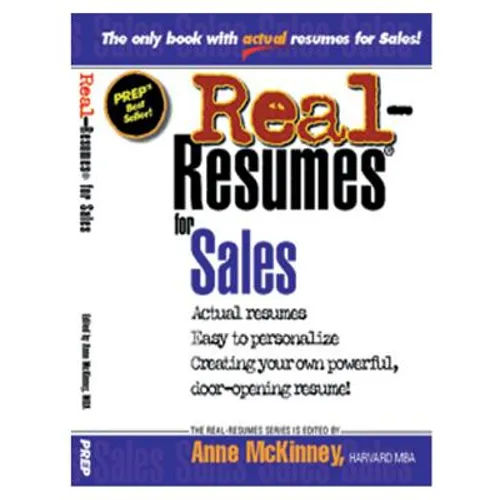 Real-Resumes for Sales - Paperback