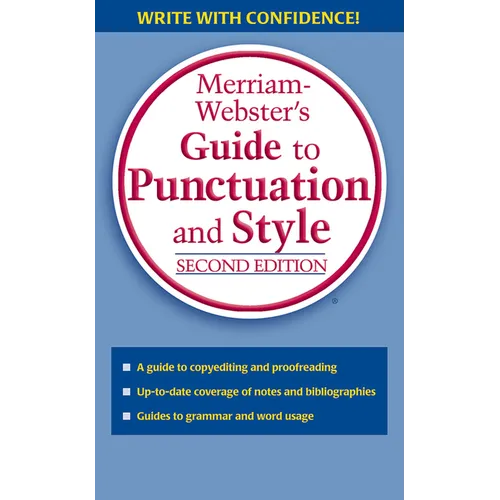 Merriam-Webster's Guide to Punctuation and Style - Mass Market Paperbound