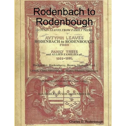 Rodenbach to Rodenbough - Paperback