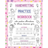 Handwriting Practice Workbook: With Positive Affirmations For African American Girls: Trace Print Letters, Words & Sentences: For Little Black Brown - Paperback