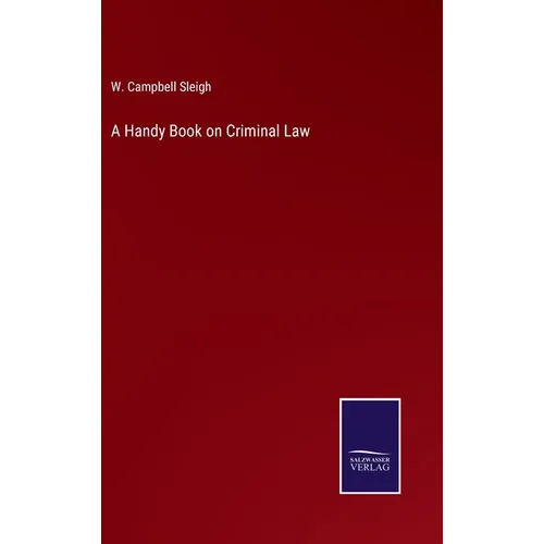A Handy Book on Criminal Law - Hardcover