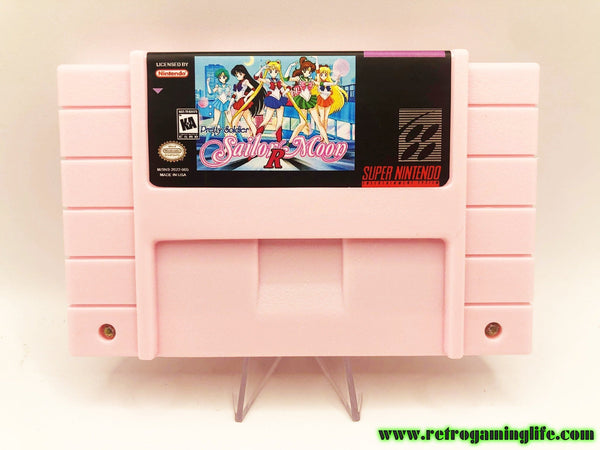Sailor Moon R SNES Fully English Translated Game Cart