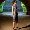 The Boat Neck Beaded Fringe Sheath Classic
