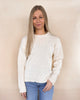 Sequin Detail Sweater - Off White