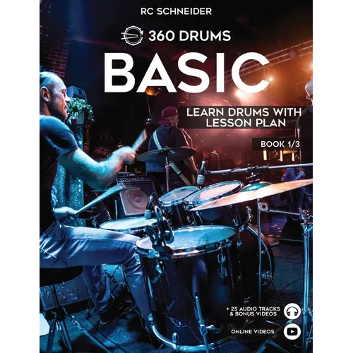 BASIC - Learn Drums with Lesson Plan - Paperback