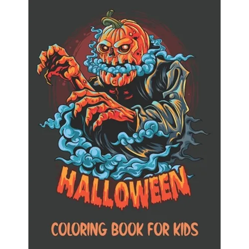 Halloween Coloring Book for Kids: Spooky Coloring book with Dracula, Skull, Cat and many more. - Paperback