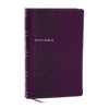 NKJV Personal Size Large Print Bible with 43,000 Cross References, Purple Leathersoft, Red Letter, Comfort Print (Thumb Indexed) - Imitation Leather