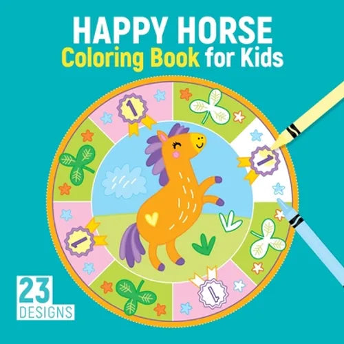 Happy Horse Coloring Book for Kids: 23 Designs - Paperback