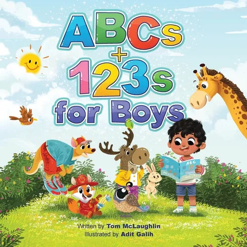 ABCs and 123s for Boys: A fun Alphabet book to get Boys Excited about Reading and Counting! Age 0-6. (Baby shower, toddler, pre-K, preschool, homescho - Paperback