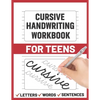Cursive Handwriting Workbook for Teens: cursive handwriting practice paper for young, learning how to write - Paperback