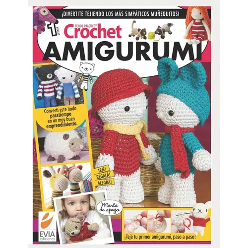 Crochet Amigurumi 1: ¡Teje tu primer amigurumi, paso a paso! - Paperback