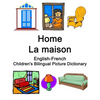 English-French Home / La maison Children's Bilingual Picture Dictionary - Paperback