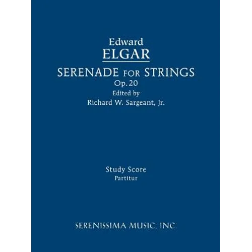 Serenade for Strings, Op.20: Study score - Paperback