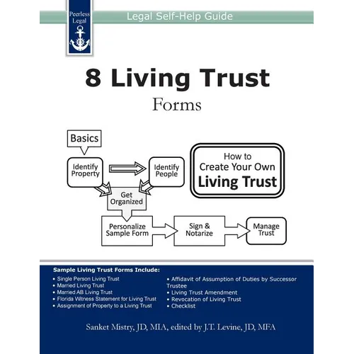 8 Living Trust Forms: Legal Self-Help Guide - Paperback
