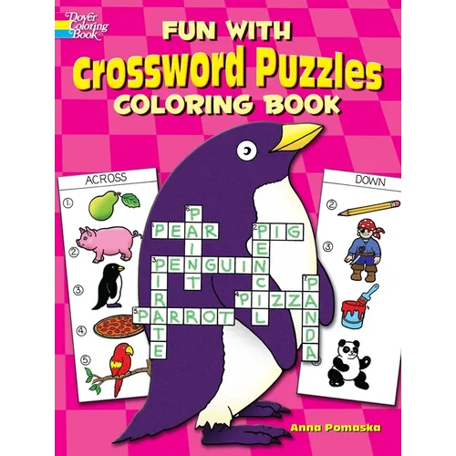 Fun with Crossword Puzzles Coloring Book - Paperback