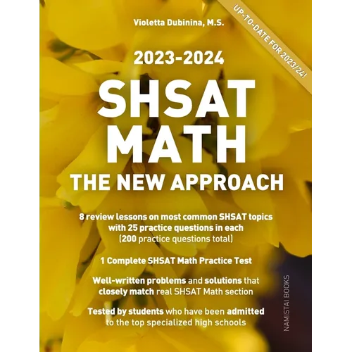 SHSAT Math: The New Approach - Paperback