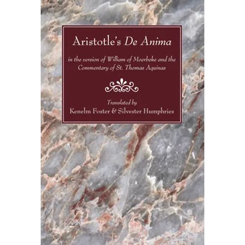 Aristotle's De Anima - Paperback