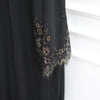 Lace-Panel Flared-Sleeve Open Abaya with Pockets(MOA332)
