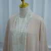 Lace-Panel Flared-Sleeve Open Abaya with Pockets(MOA332)