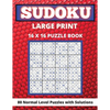 Sudoku Large Print 16x 16: 80 Sudoku Puzzles Normal Level Brain Games Book for Adults and Seniors Great Gift for Any Sudoku Lovers - Paperback