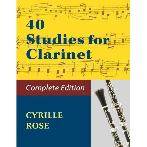 40 Studies for Clarinet (Book 1, Book 2) - Paperback