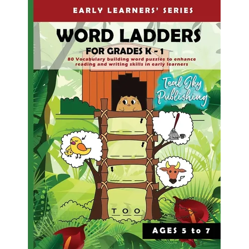 Word Ladders for Grades K - 1: 80 Vocabulary building word puzzles to enhance reading and writing skills in early learners Word ladder for Kindergarte - Paperback