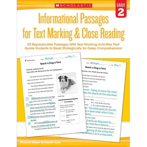 Informational Passages for Text Marking & Close Reading: Grade 2 - Paperback