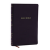 NKJV Personal Size Large Print Bible with 43,000 Cross References, Black Leathersoft, Red Letter, Comfort Print - Imitation Leather