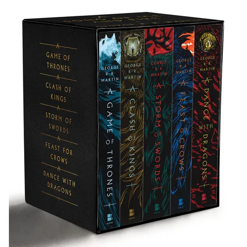 George R. R. Martin's a Game of Thrones 5-Book Boxed Set (Song of Ice and Fire Series): A Game of Thrones, a Clash of Kings, a Storm of Swords, a Feas - Boxed Set