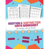 Addition and Subtraction Math Worksheet for Kinder and 1st grade: Over 45 Fun Designs For Boys And Girls - Educational Worksheets Daily Practice Workb - Paperback