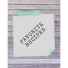 Favorite Recipes: Deluxe Recipe Binder - Paperback