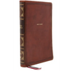Nkjv, Reference Bible, Center-Column Giant Print, Leathersoft, Brown, Red Letter Edition, Comfort Print: Holy Bible, New King James Version - Imitation Leather