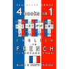 4 books in 1 - English to French Kids Flash Card Book: Black and White Edition: Learn French Vocabulary for Children - Paperback