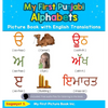My First Punjabi Alphabets Picture Book with English Translations: Bilingual Early Learning & Easy Teaching Punjabi Books for Kids - Hardcover