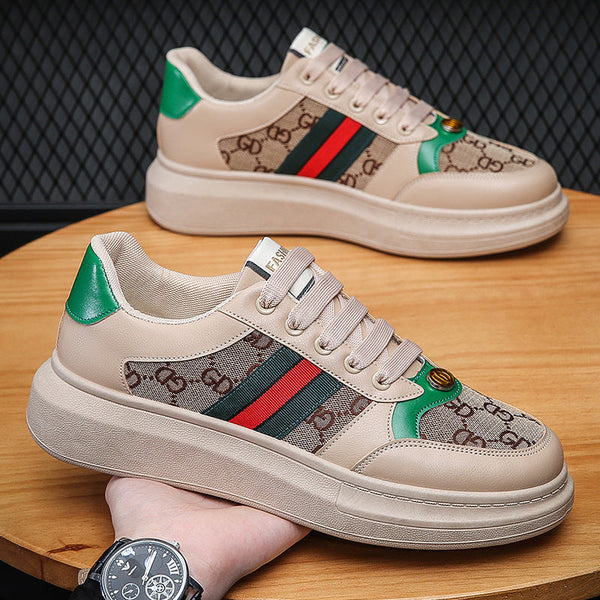 Popular casual shoes summer breathable canvas shoes McQueen shoes trendy men's shoes