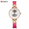 Womens Elegant Stainless Steel Watch With Ceramic Bracelet In Shimmering Marble Colors