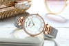 Women's Luxury Watches In Excellent Background And Zircon Designs Business Style Wristwatch Perfect Gift For Her