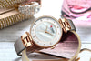 Women's Luxury Watches In Excellent Background And Zircon Designs Business Style Wristwatch Perfect Gift For Her