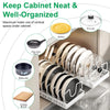 Pull out Pots and Pans Organizer with 8 Dividers